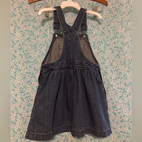 💙 Chaps Denim Jean Pinafore/Dress, Size: 4/4T - Picture 2 of 4